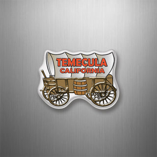 Temecula  California Covered Wagon Plastic Magnet 3D Magnet