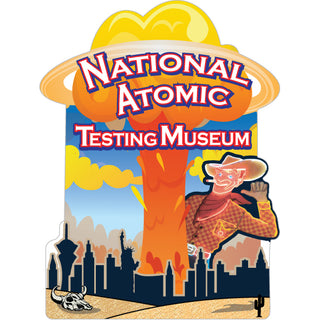 Atomic Museum Guy Small Sticker