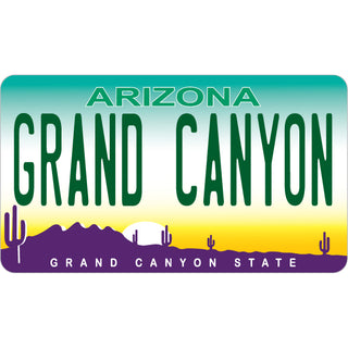 Grand Canyon   Arizona License Plate Sticker