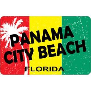 OK3 Panama City Beach Rasta Flag Sticker