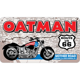 Oatman  AZ   Route 66 Motorcycle Roadmap Sticker