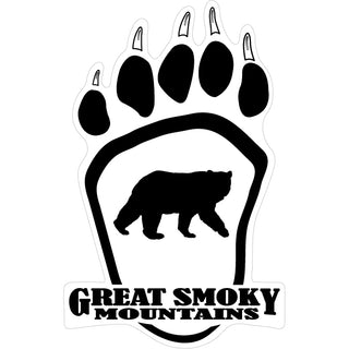 OK4 Great Smoky Mountains Bear Paw Sticker