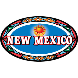 New Mexico   Blue Southwest Graphics Sticker