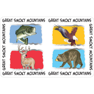 OK4 Great Smoky Mountains 4 Animals Sticker