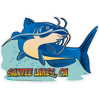 OK4 Santee Lakes CA Catfish Horizontal Sticker
