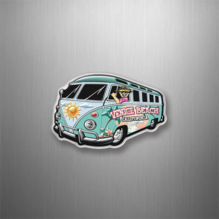 Venice Beach  California   Beach Camper 3D Magnet