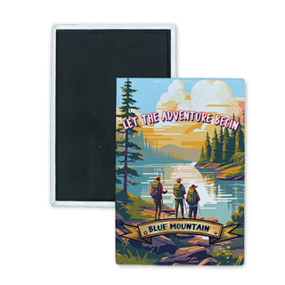 Blue Mountain Let the Adventure Begin Rectangle Badge Magnet