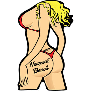 OK4 Newport Beach Woman's Backside (00096) Sticker