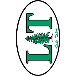 OK4 Lake Tahoe Green Euro Oval Sticker