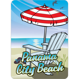 OK4 Panama City Beach Beach Chair and Umbrella (28692) Sticker