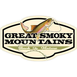 OK4 Greaty Smoky Mountains Plaque w Trout Sticker