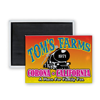 Toms Farms Corona California Rectangle Badge Magnet