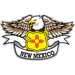 New Mexico   Eagle Holding Route 66 Shield Sticker