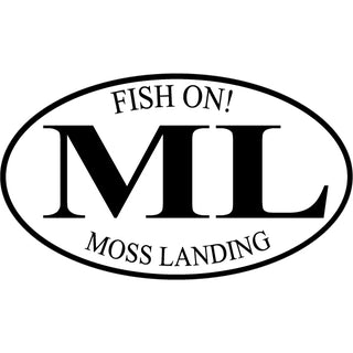 OK4 Moss Landing Euro Oval Large Sticker (00500) Sticker