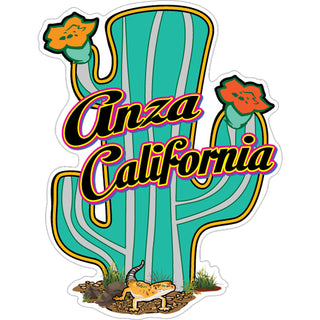 anza CA   Flowering Cactus Sticker