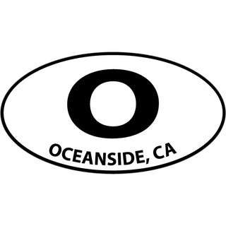 OK4 Oceanside CA Euro   Business Card Sized Sticker Sticker