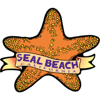 Seal Beach  California   Starfish Sticker