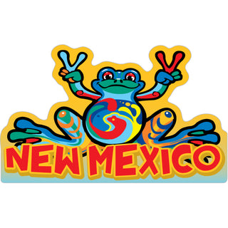 New Mexico   Peace Frog Sticker