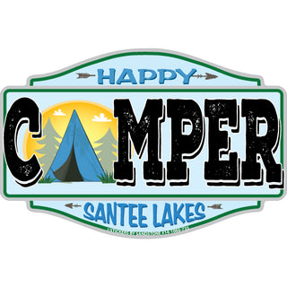 OK4 Santee Lakes CA Happy Camper Tent (01060) Sticker
