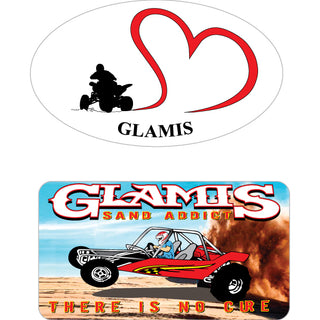 Glamis   Swoosh Heart & Sand Addicts Sticker