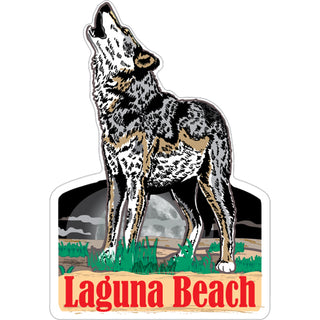 OK4 Laguna Beach Howling at the Moon Sticker