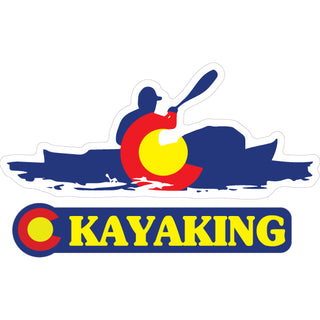 OK4 Colorado Flag Kayaking Sticker