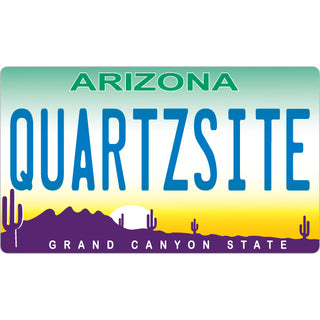 Quartzsite  Arizona   Arizona License Plate Sticker