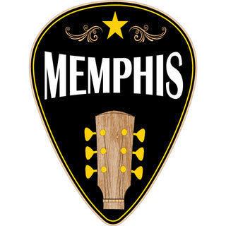 Memphis Guitar Pick Sticker