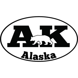 Alaska Polar Bear Euro AK Sticker
