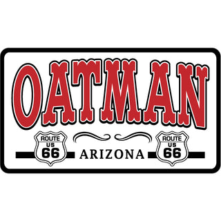 Oatman  Arizona   Western Style Red Lettering Sticker