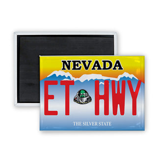 Nevada   ET Hwy License Plate Rectangle Badge Magnet