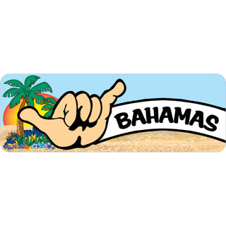 Bahamas Hang Loose Hand Sticker