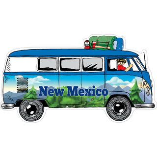 New Mexico   Mountain Bus Side View Sticker
