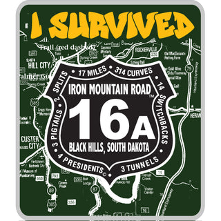 SPOKANE CREEK I SURVIVED SHIELD Sticker