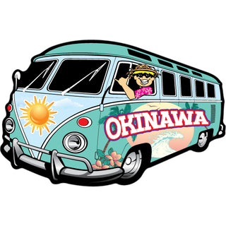 Okinawa   Beach Camper Bus Sticker