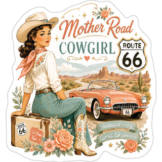 mother road cowgirl r66 Sticker