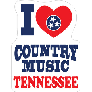 OK4 Tennessee I Heart Country Music mini Sticker