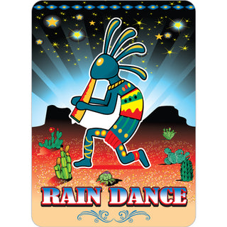 OK4 Rain Dance Kokopelli w Night Stars Desert Scene Vert (0483 00738 01) Sticker