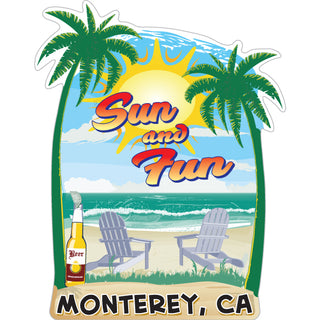 OK4 Monterey CA Sun and Fun Sticker