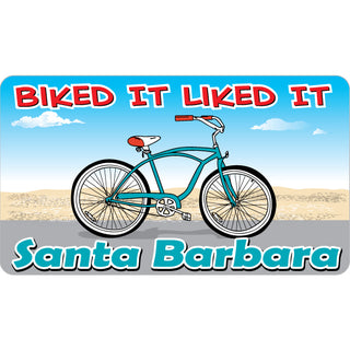 Santa Barbara Biked It Liked It (27508) Sticker