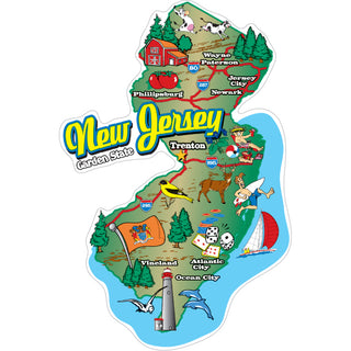 New Jersey Map Sticker