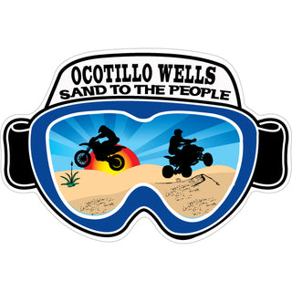 Ocotillo Wells   Riding Mask Goggles Sticker