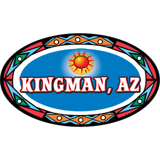 Kingman Colorful Southwest Oval Sticker