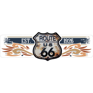 OK4 Route 66 Rusty Sign mini bumper (00571) Sticker