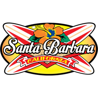 OK4 Santa Barbara Crossing Longboards With Diamond mini (27196) Sticker