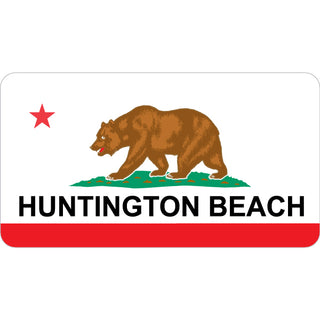 Huntington Beach   California Flag Sticker