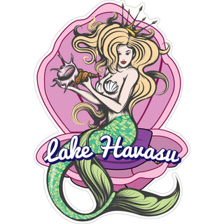 Lake Havasu   Mermaid in a Shell Sticker