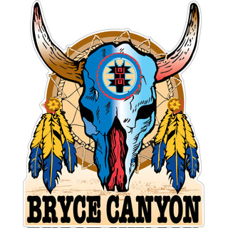 Bryce Canyon  UT   Skull Dream Catcher Sticker