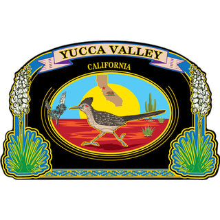 Yucca Valley California   Roadrunner Yuccas Flowering Sticker