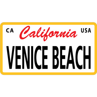 Venice Beach  CA   California License Plate Basic Sticker